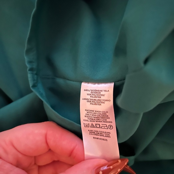 Loft Dark Green Holiday Dress - Picture 5 of 6